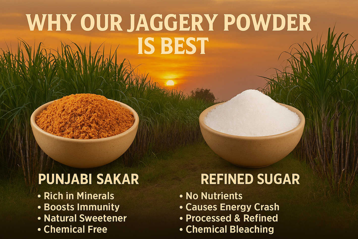 Jaggery Powder | Fresh, Pure & Made in Punjab