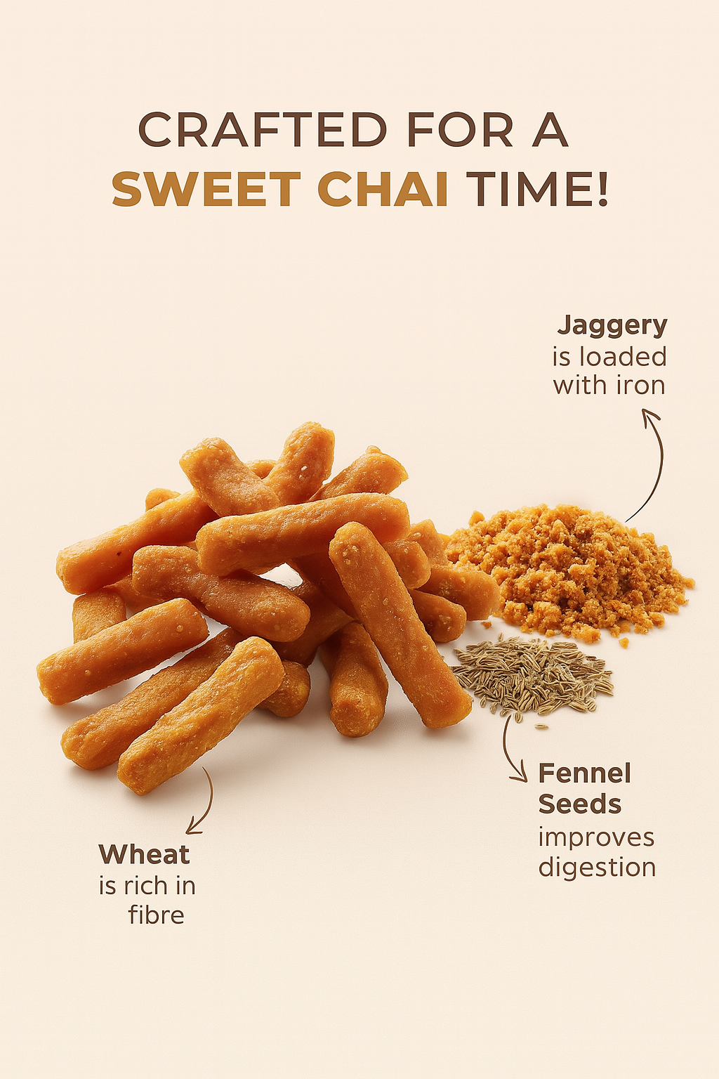 Punjabi Gur Pare | Sweetened with Pure Jaggery