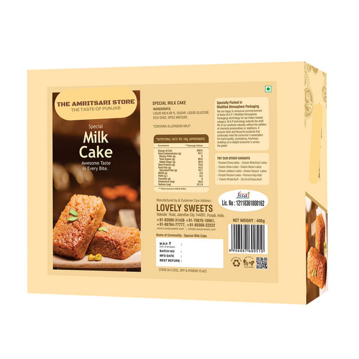 Milk Cake Delight | Pure, Soft, and Made in Punjab