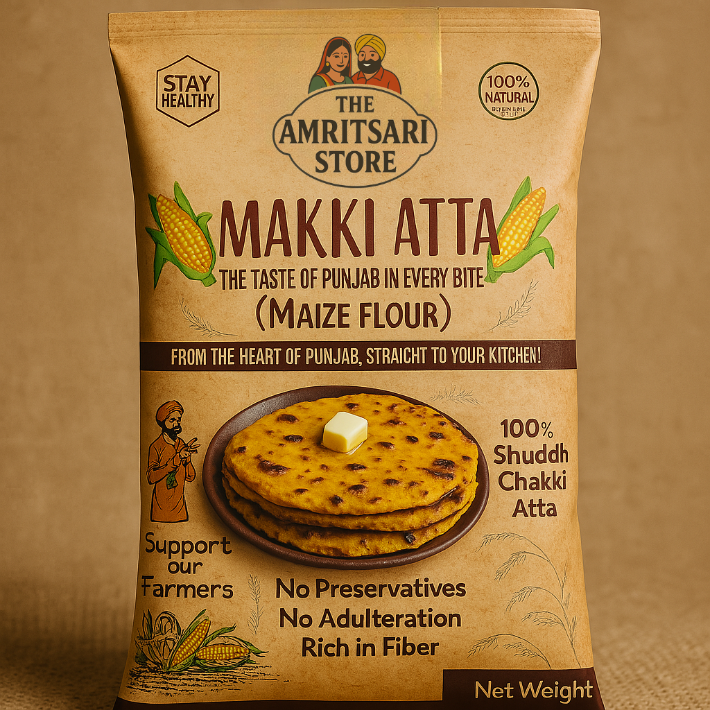 Punjabi Makki Da Aata - 100% Pure Maize Flour