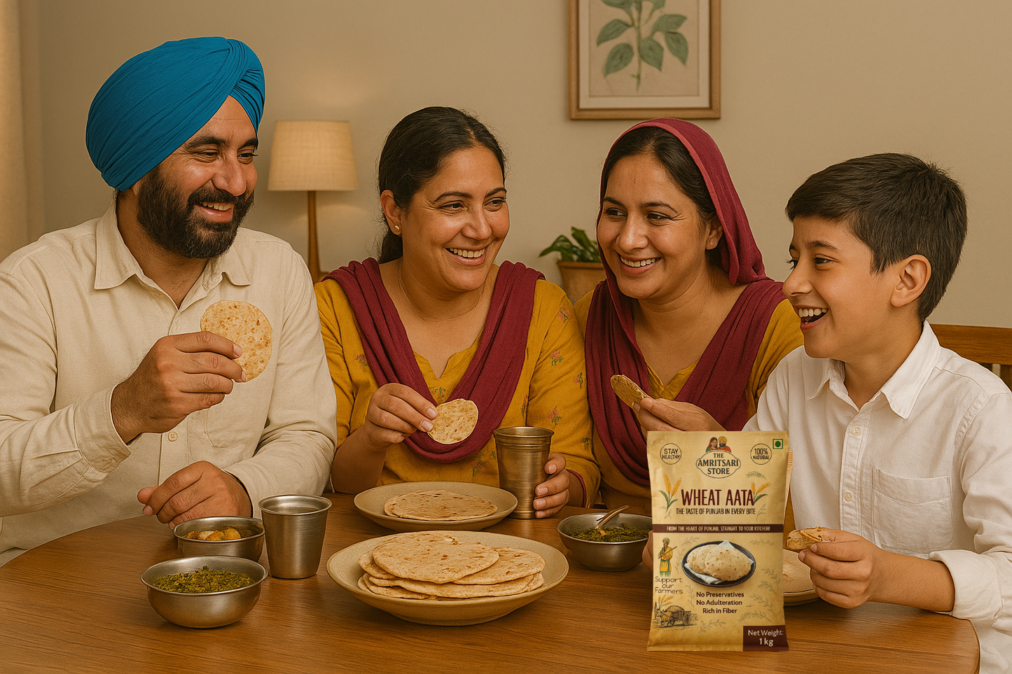 Punjabi Kanak Aata - 100% Pure Wheat Flour