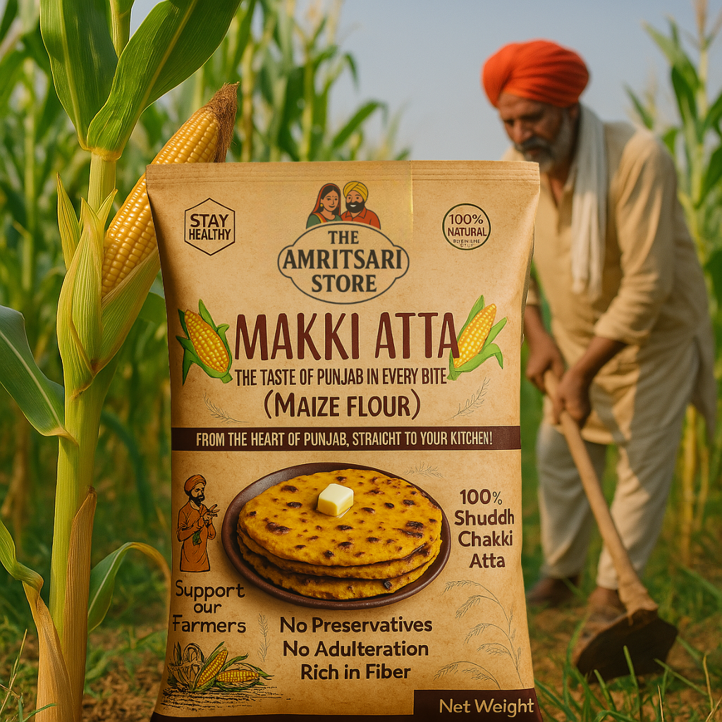 Punjabi Makki Da Aata - 100% Pure Maize Flour