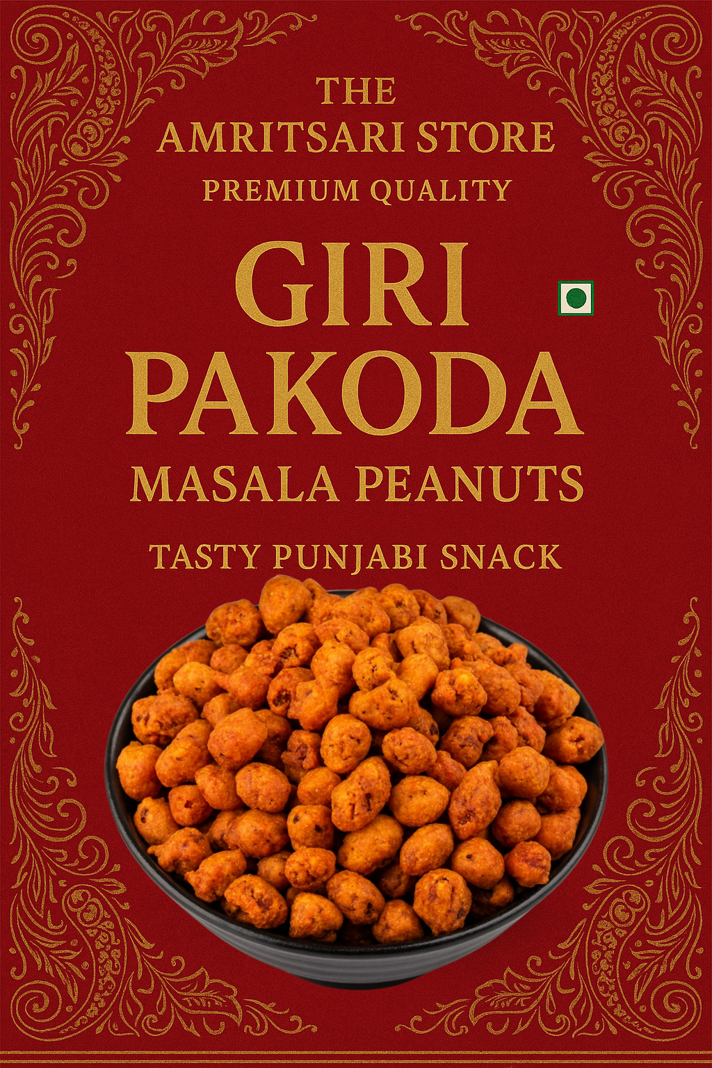 Giri Pakoda | Spicy Crunchy & Roasted Peanuts | Punjabi Snack