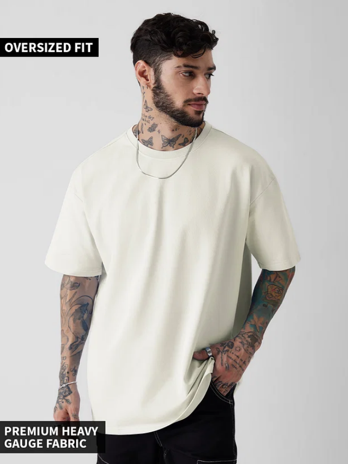 Oversized Cream White T-shirt