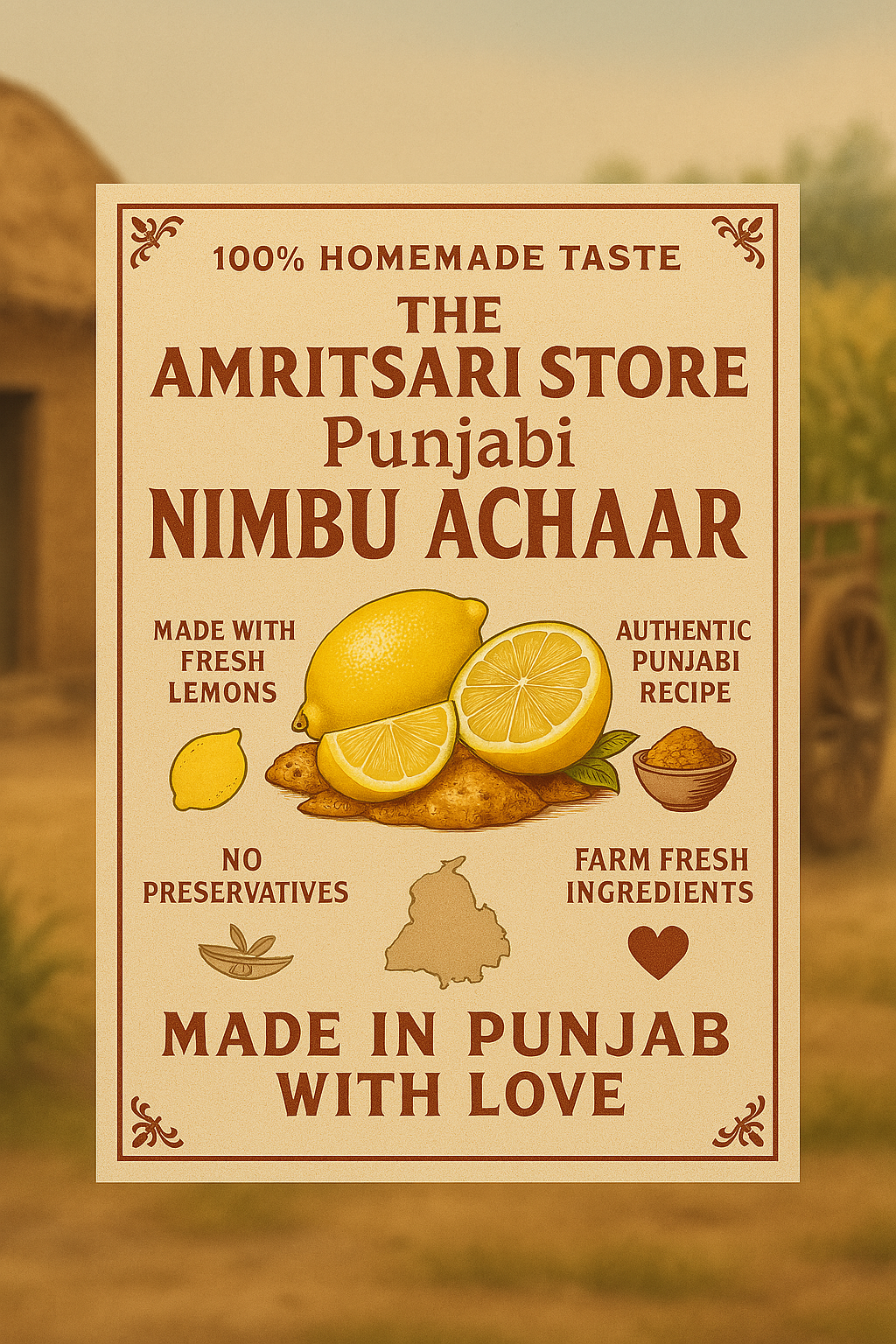 Punjabi Nimbu Achaar | Homemade Lemon Pickle | Traditional Taste of Punjab