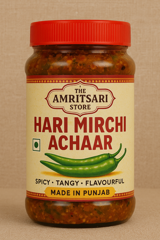 Green Chilli Pickle in Sarso Oil