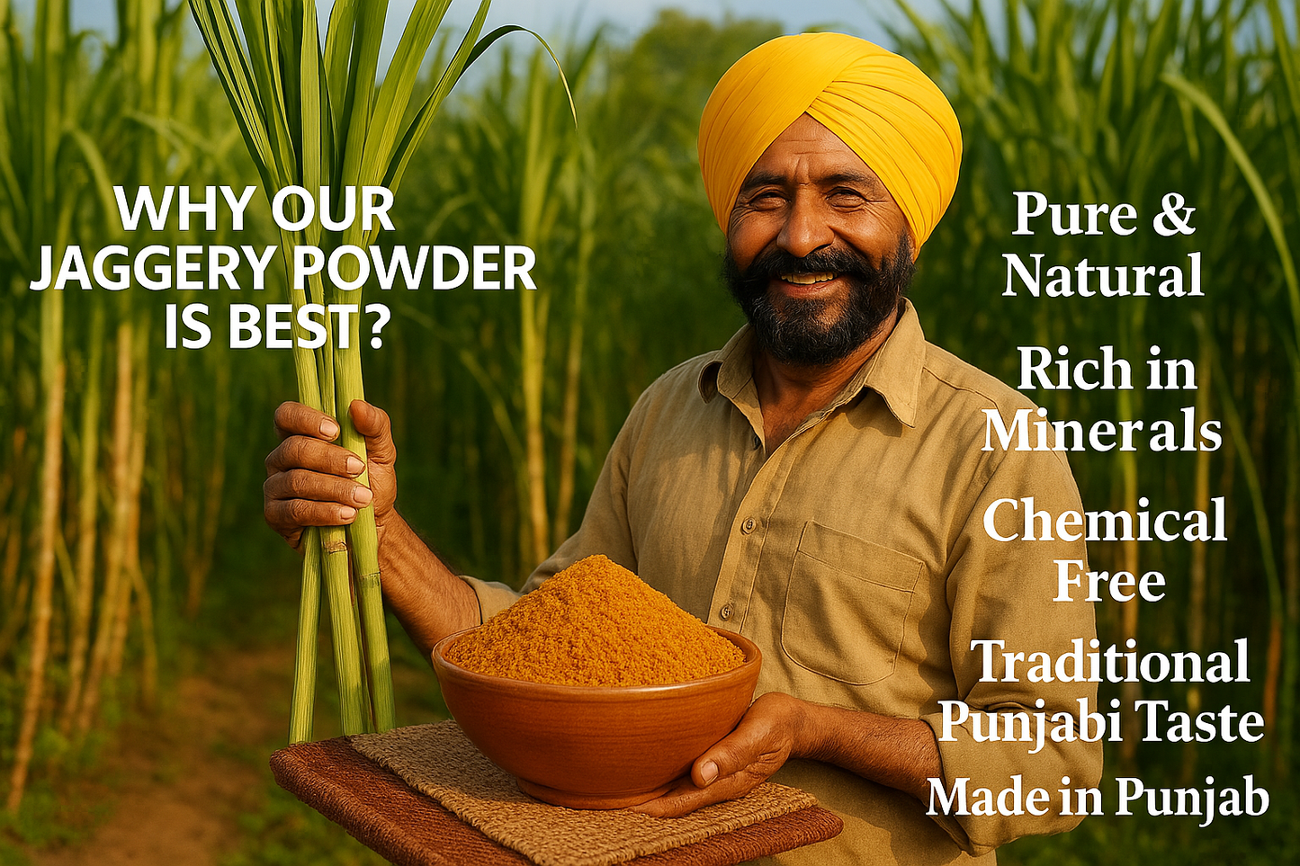 Jaggery Powder |  Fresh, Pure & Made in Punjab