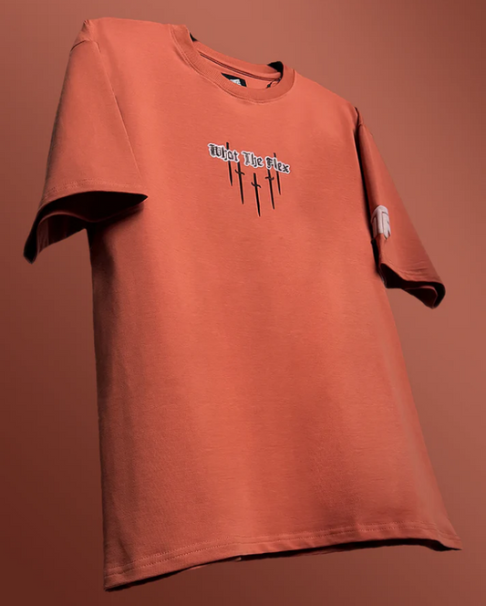 Unisex Oversized Comfort Fit Pastel Orange T-Shirt