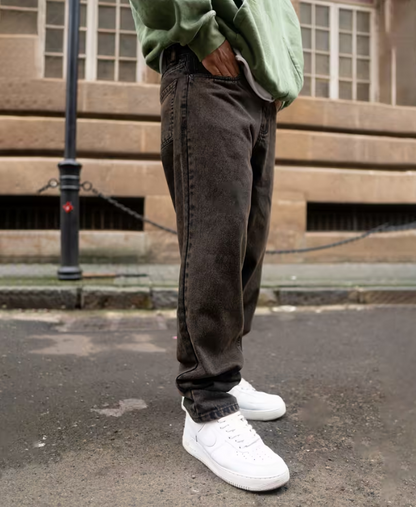 Brown Baggy Denim Jeans – Relaxed & Stylish