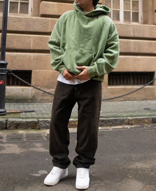 Brown Baggy Denim Jeans – Relaxed & Stylish