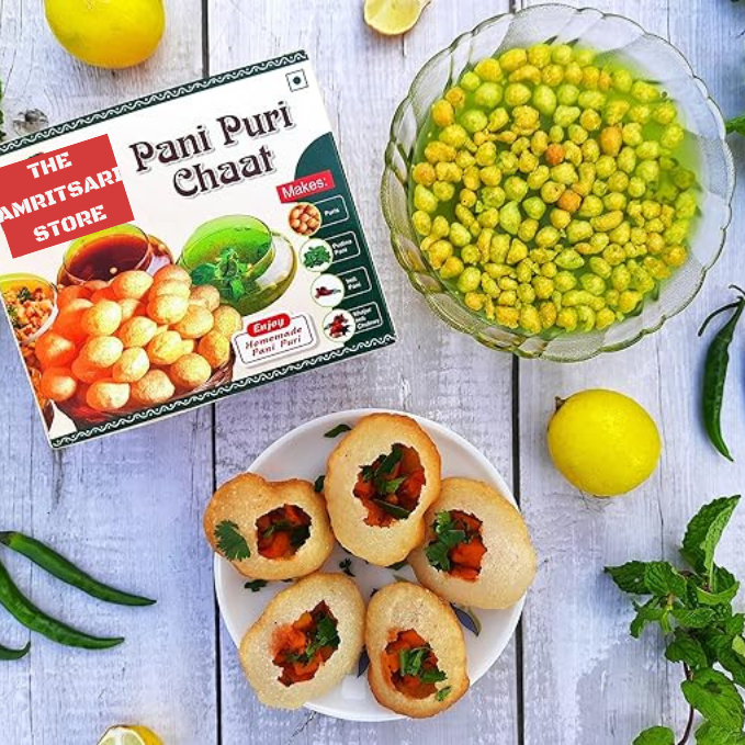 Punjabi Golgappe with 2 Flavors – Pudhina Pani & Khatha Meetha Imli Pani