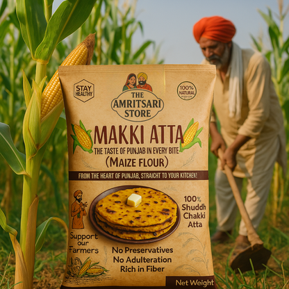 Punjabi Makki Da Aata - 100% Pure Maize Flour